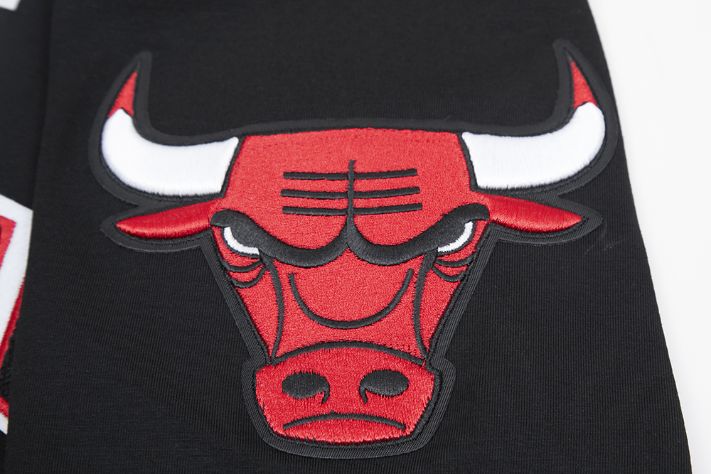 NBA CHICAGO BULLS CLASSIC CHENILLE MEN'S TEE (BLACK)