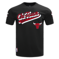 NBA CHICAGO BULLS SCRIPT TAIL T-SHIRT POUR HOMME (NOIR)