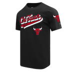 NBA CHICAGO BULLS SCRIPT TAIL T-SHIRT POUR HOMME (NOIR)