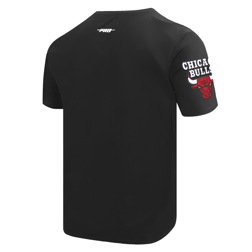 NBA CHICAGO BULLS SCRIPT TAIL T-SHIRT POUR HOMME (NOIR)