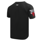 NBA CHICAGO BULLS SCRIPT TAIL T-SHIRT POUR HOMME (NOIR)