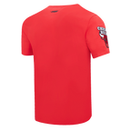 NBA CHICAGO BULLS SCRIPT TAIL MEN'S   TEE (RED)