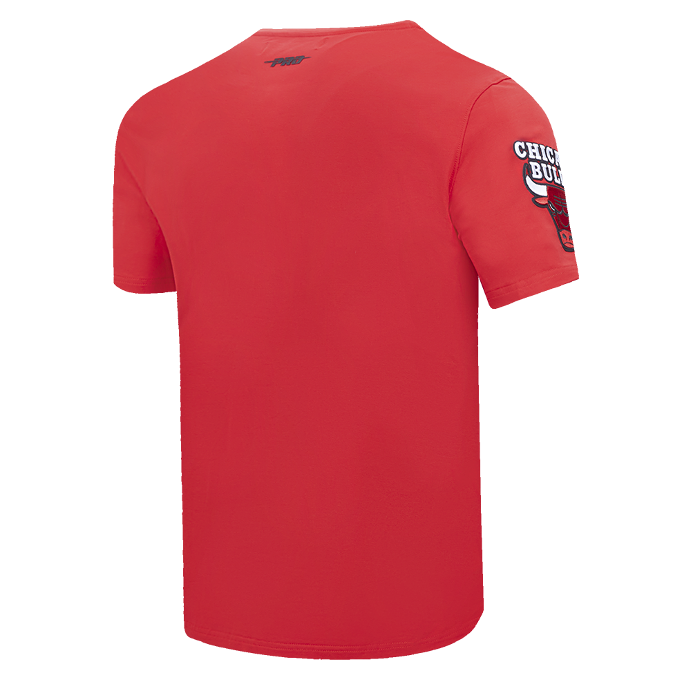 NBA CHICAGO BULLS SCRIPT TAIL MEN'S   TEE (RED)