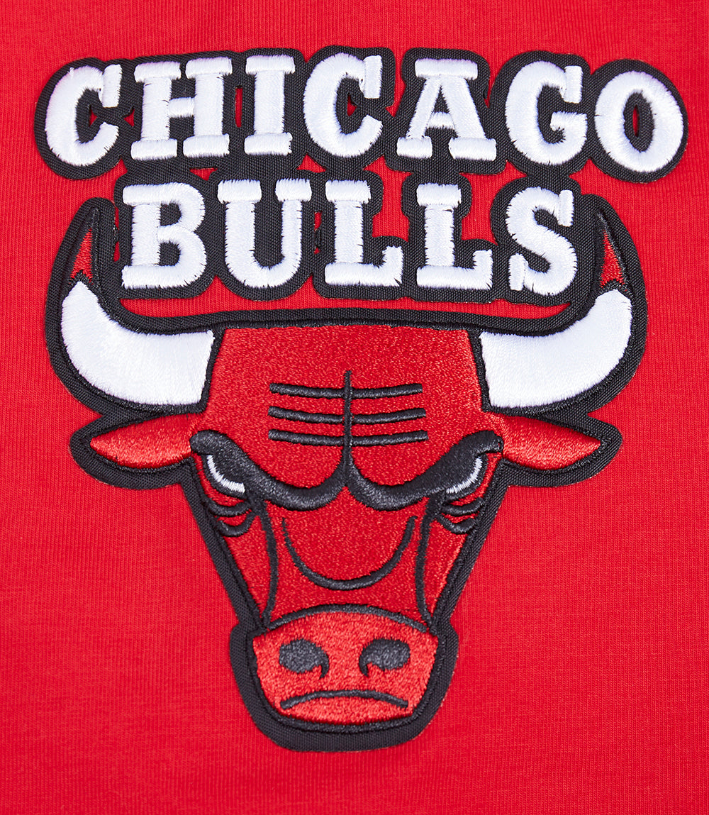 NBA CHICAGO BULLS SCRIPT TAIL MEN'S   TEE (RED)