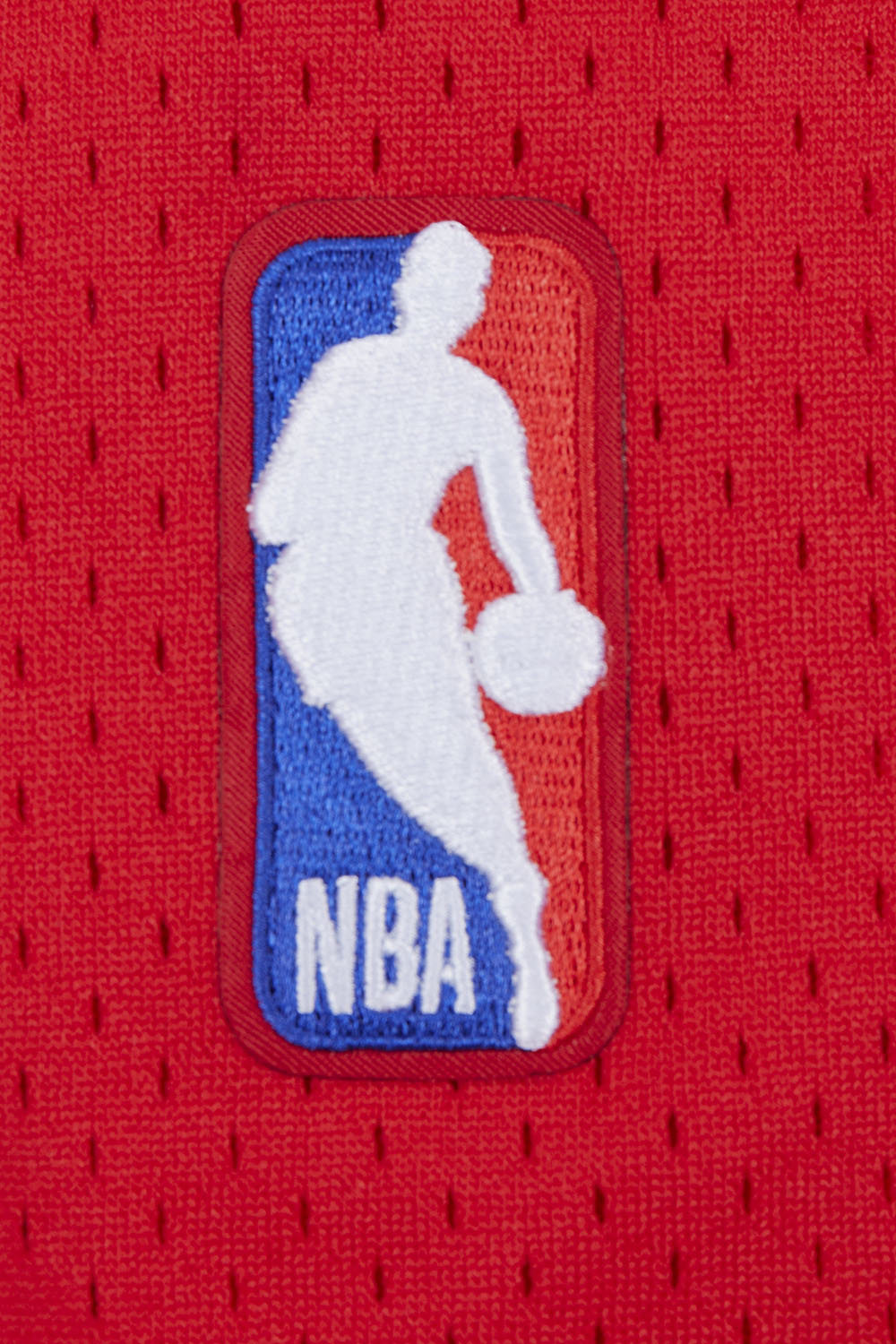NBA CHICAGO BULLS SCRIPT TAIL CHEMISE BOUTONNÉE EN FILET POUR HOMME (ROUGE/NOIR)