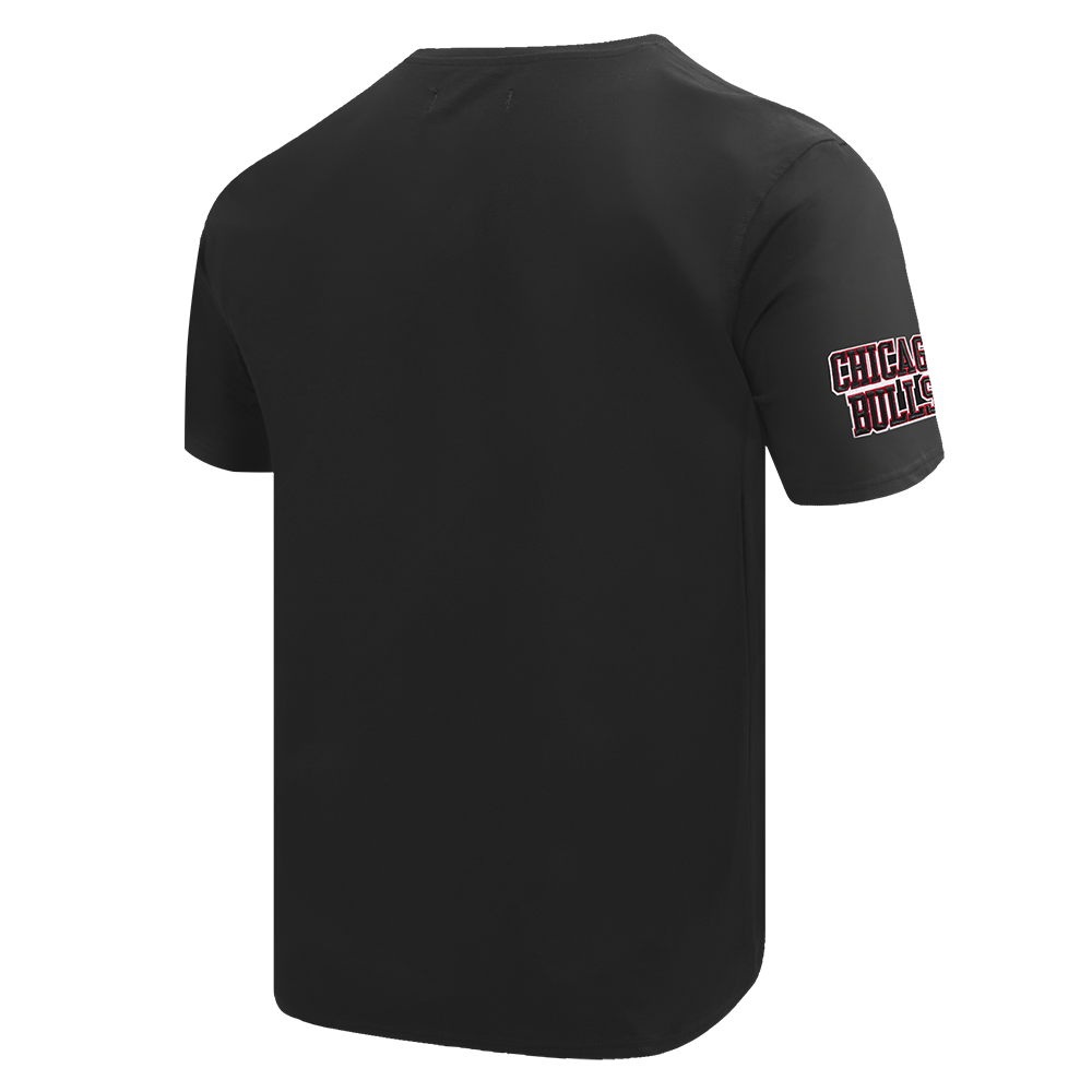 NBA CHICAGO BULLS OLD ENGLISH MEN'S TEE (BLACK)