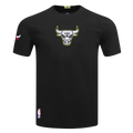 NBA CHICAGO BULLS UNDER THE LIGHTS T-SHIRT EN JERSEY SIMPLE POUR HOMME (NOIR)