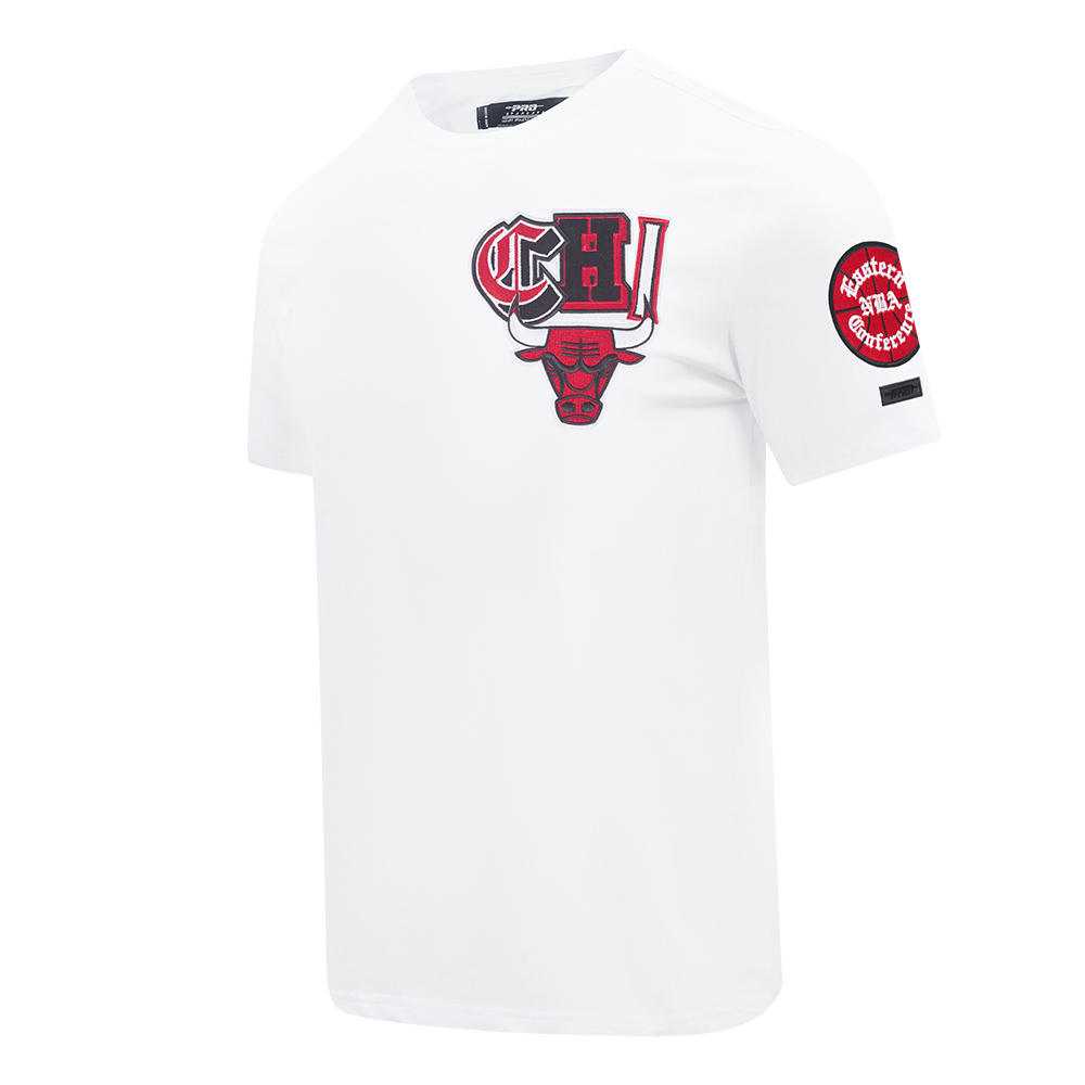 NBA CHICAGO BULLS CITY RANSOM MEN'S SINGLE JERSEY TEE (WHITE)