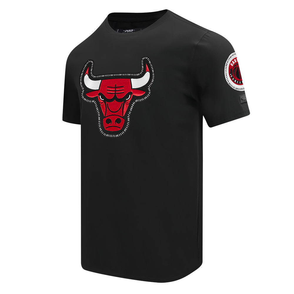 NBA CHICAGO BULLS DIY PICK STITCH MEN'S SINGLE JERSEY TEE (BLACK)