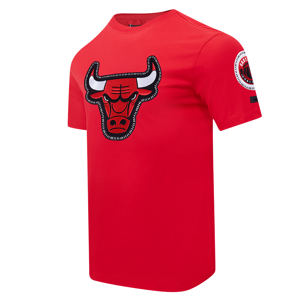 NBA CHICAGO BULLS DIY PICK STITCH MEN'S SINGLE JERSEY TEE (RED)