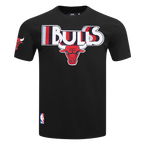 NBA CHICAGO BULLS RETRO ELEVATION MEN'S SINGLE JERSEY TEE (BLACK)