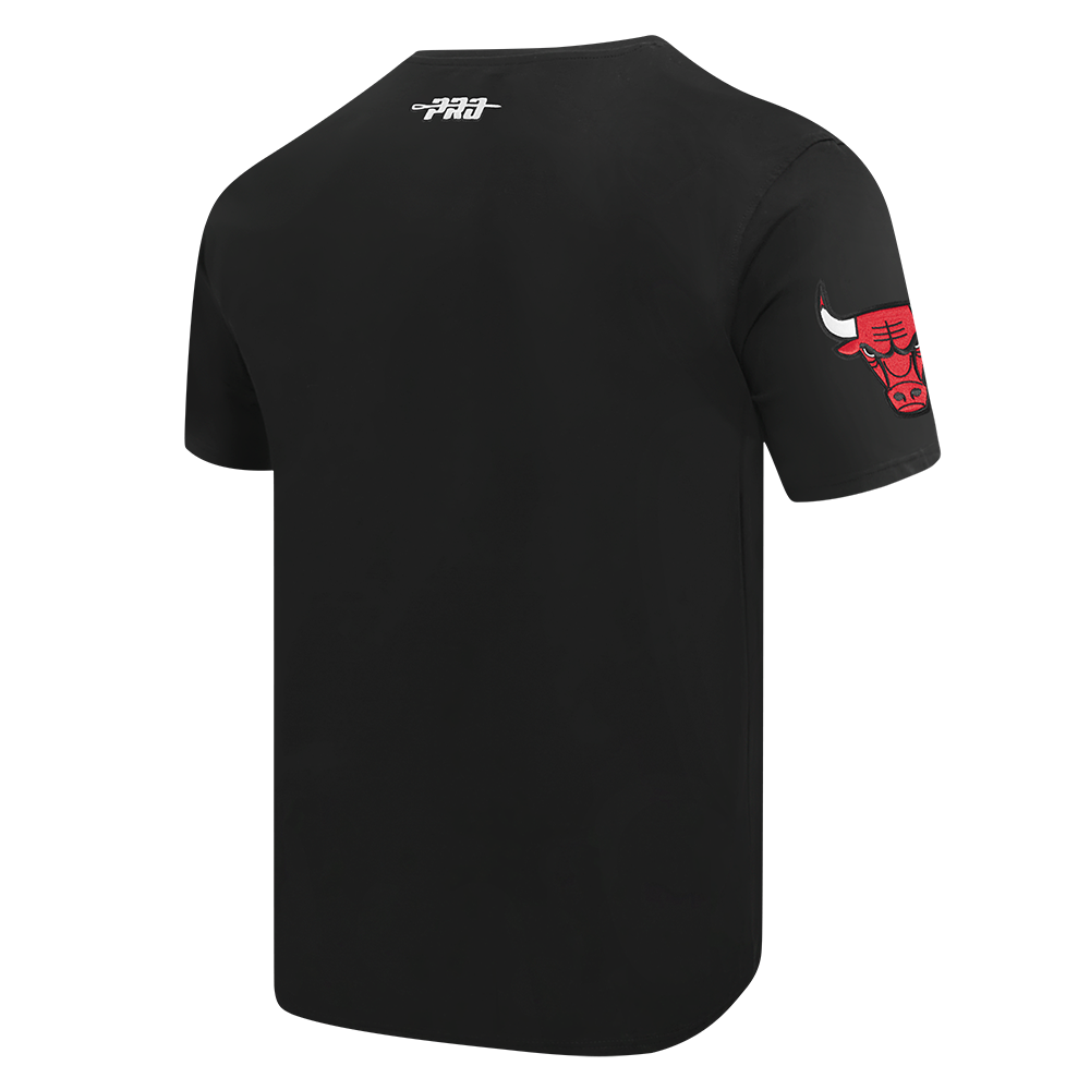 NBA CHICAGO BULLS RETRO ELEVATION MEN'S SINGLE JERSEY TEE (BLACK)