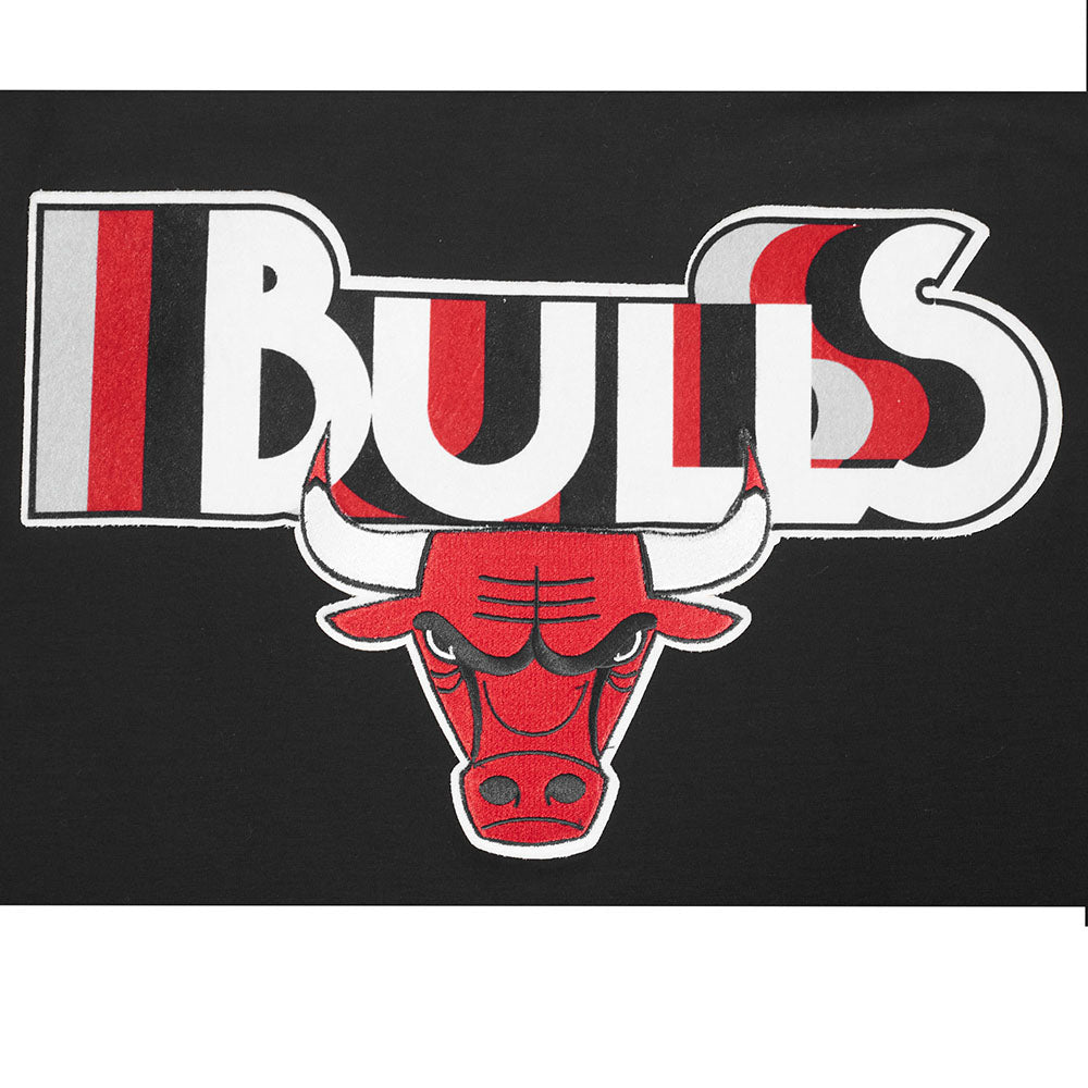 NBA CHICAGO BULLS RETRO ELEVATION MEN'S SINGLE JERSEY TEE (BLACK)
