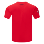NBA CHICAGO BULLS RETRO ELEVATION T-SHIRT EN JERSEY SIMPLE POUR HOMME (ROUGE)