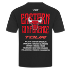 NBA CHICAGO BULLS CITY TOUR 2.0 T-SHIRT EN JERSEY DE COTON À ÉPAULES TOMBANTES POUR HOMME (NOIR)