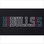 NBA CHICAGO BULLS ECHO LOGO T-SHIRT EN JERSEY SIMPLE POUR HOMME (NOIR)
