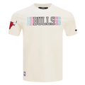 NBA CHICAGO BULLS ECHO LOGO MEN'S SINGLE JERSEY TEE (EGGSHELL)