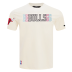 NBA CHICAGO BULLS ECHO LOGO MEN'S SINGLE JERSEY TEE (EGGSHELL)