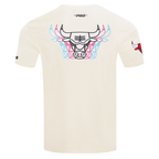 NBA CHICAGO BULLS ECHO LOGO MEN'S SINGLE JERSEY TEE (EGGSHELL)