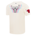 NBA CHICAGO BULLS ECHO LOGO MEN'S SINGLE JERSEY TEE (EGGSHELL)