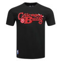NBA CHICAGO BULLS SOUVENIR MEN'S SINGLE JERSEY TEE (BLACK)