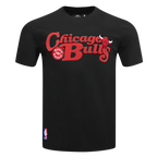 NBA CHICAGO BULLS SOUVENIR MEN'S SINGLE JERSEY TEE (BLACK)