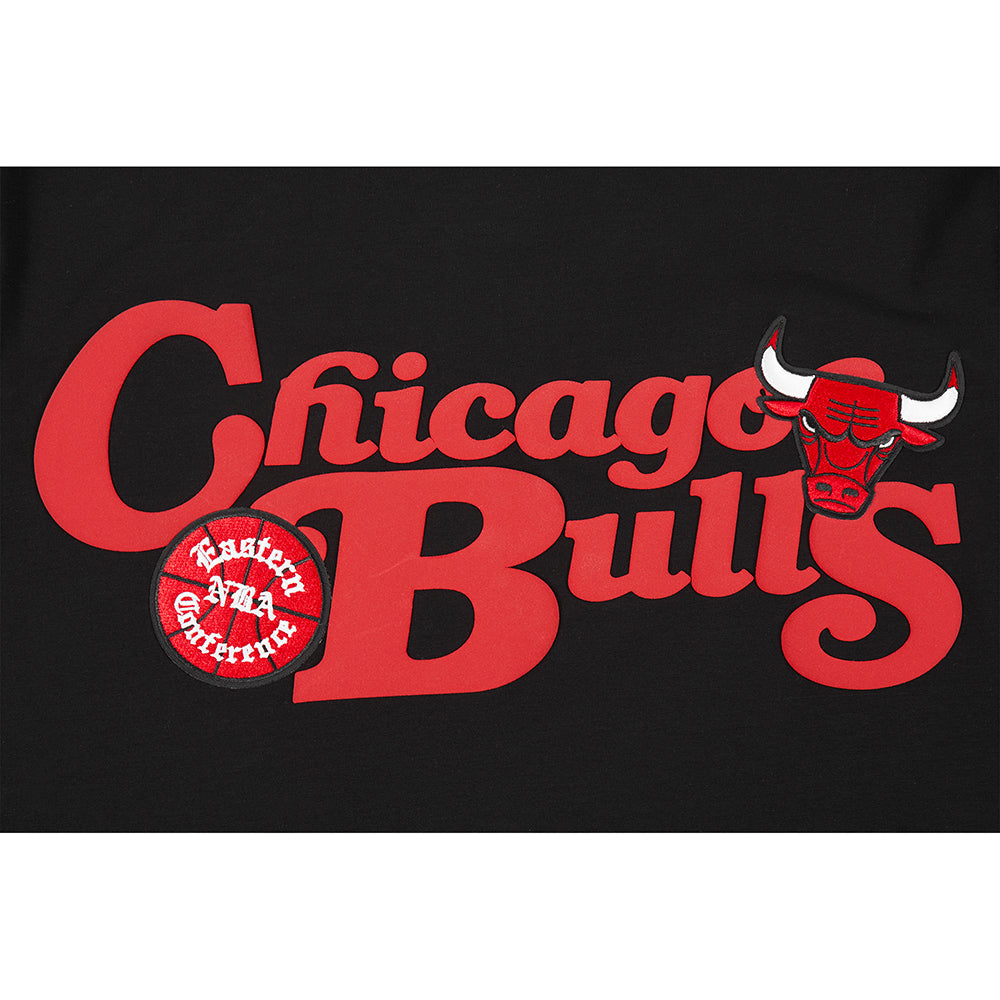 NBA CHICAGO BULLS SOUVENIR MEN'S SINGLE JERSEY TEE (BLACK)