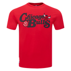NBA CHICAGO BULLS SOUVENIR MEN'S SINGLE JERSEY TEE (RED)
