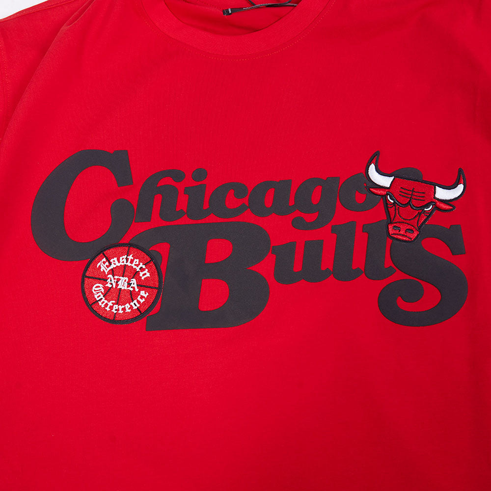 NBA CHICAGO BULLS SOUVENIR MEN'S SINGLE JERSEY TEE (RED)