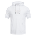 NBA CHICAGO BULLS WHITE OUT CHANDAIL À CAPUCHON À MANCHES COURTES POUR HOMME (BLANC)