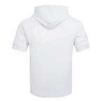 NBA CHICAGO BULLS WHITE OUT CHANDAIL À CAPUCHON À MANCHES COURTES POUR HOMME (BLANC)