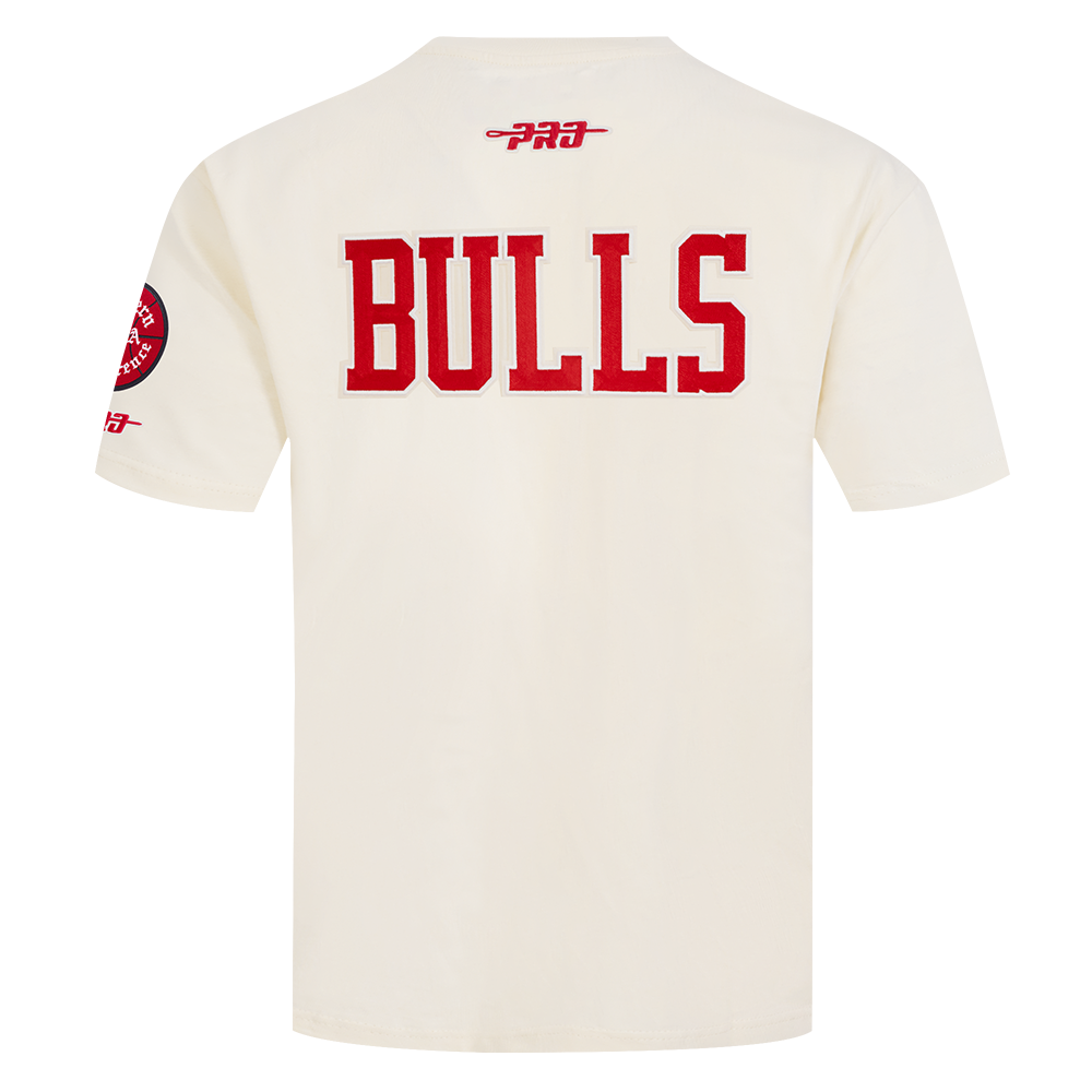 NBA CHICAGO BULLS BEST OF MEN'S DROP SHOULDER TEE (EGGSHELL)
