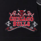 NBA CHICAGO BULLS REBEL ATHLETICS STACKED LOGO MEN'S SJ TEE (BLACK)
