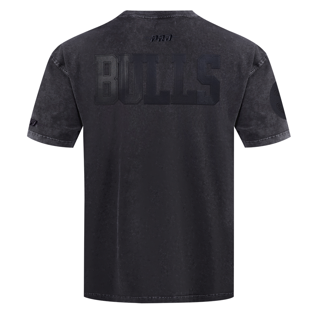 NBA CHICAGO BULLS WASHED VANGUARD MEN'S S/S TEE (WASHED BLACK)