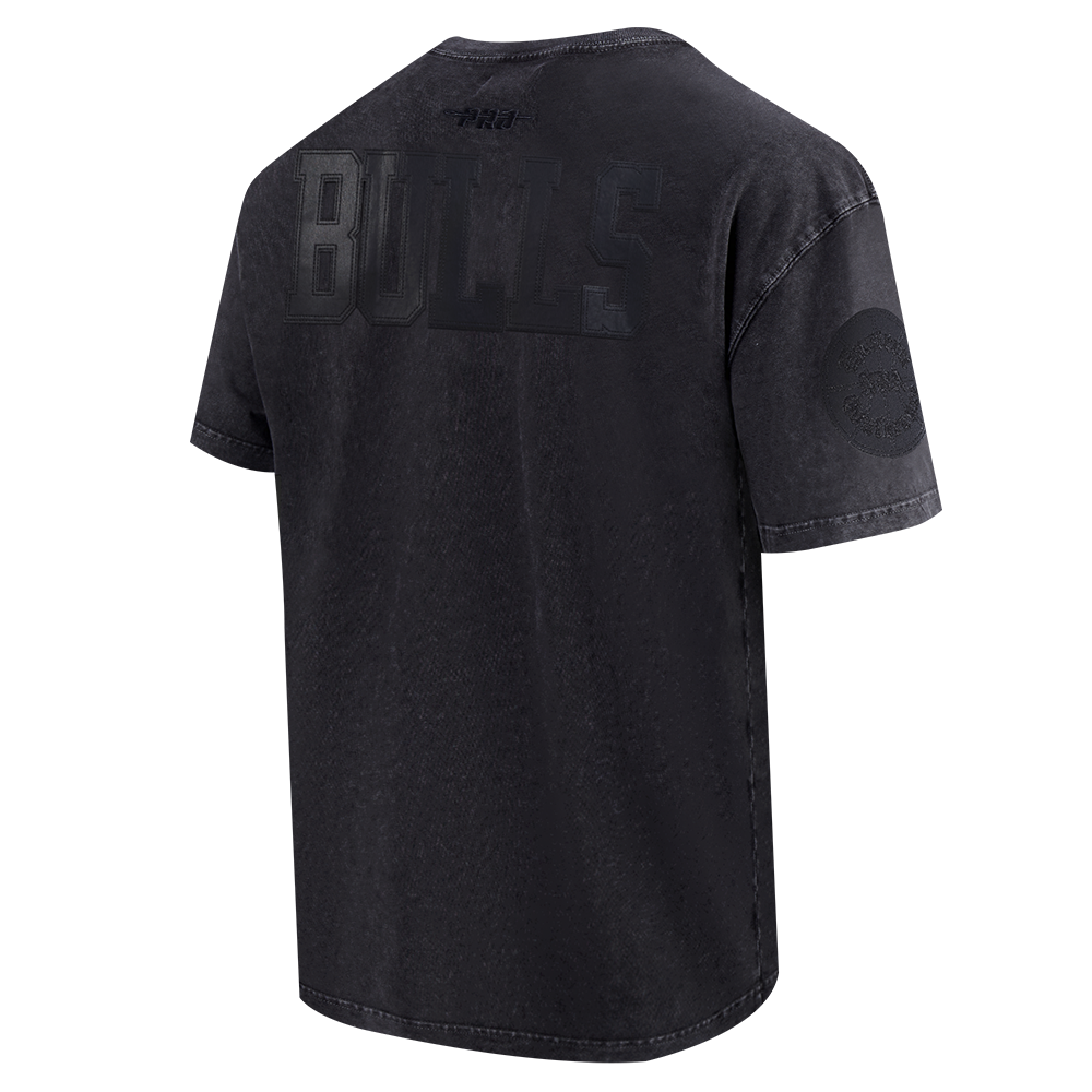 NBA CHICAGO BULLS WASHED VANGUARD MEN'S S/S TEE (WASHED BLACK)