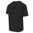 NBA CHICAGO BULLS BLACKOUT MEN'S CJ DROP SHOULDER TEE (BLACK)