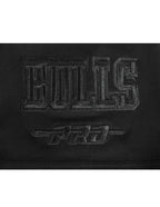 NBA CHICAGO BULLS BLACKOUT MEN'S CJ DROP SHOULDER TEE (BLACK)