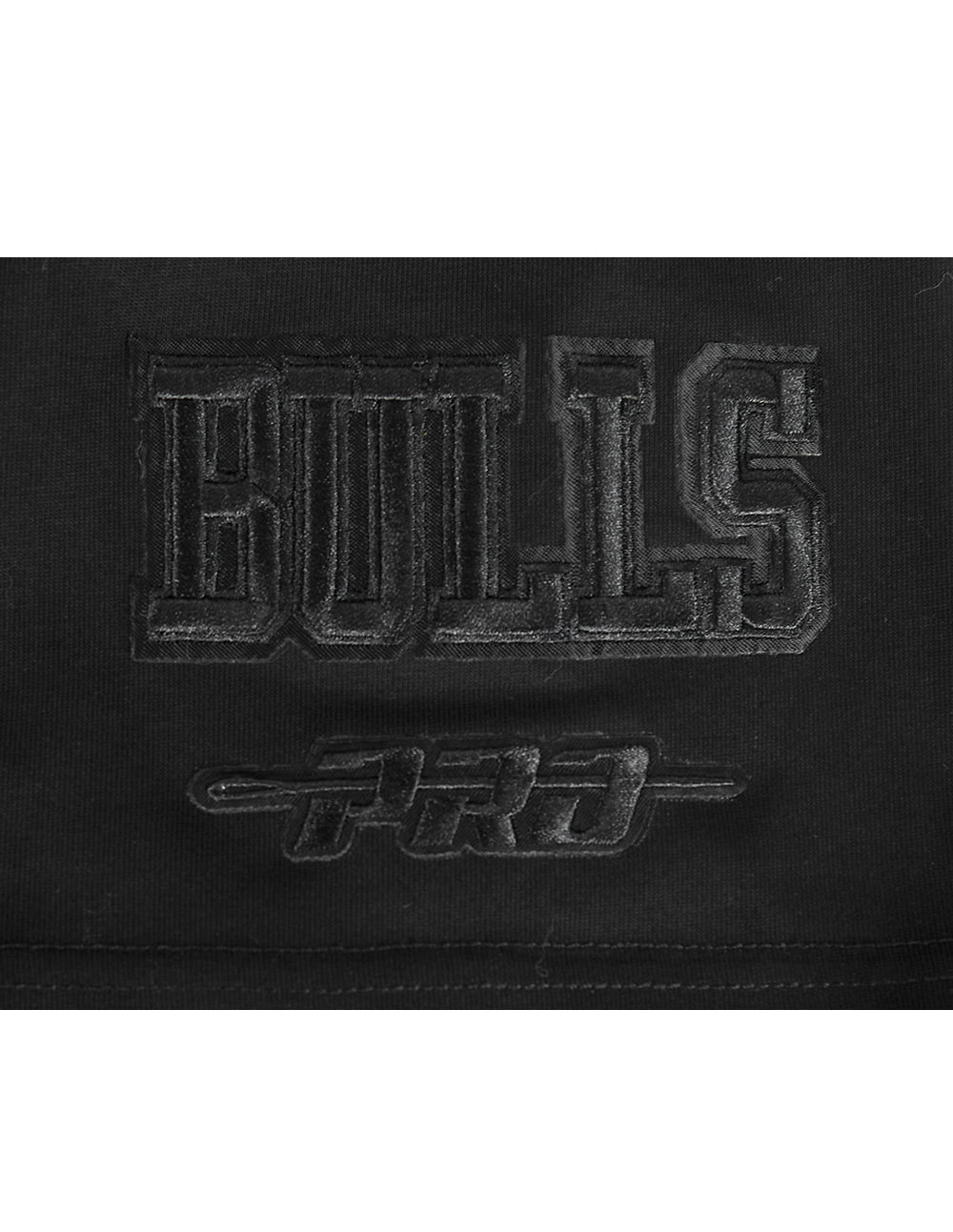 NBA CHICAGO BULLS BLACKOUT MEN'S CJ DROP SHOULDER TEE (BLACK)