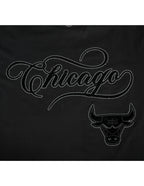 NBA CHICAGO BULLS BLACKOUT MEN'S CJ DROP SHOULDER TEE (BLACK)