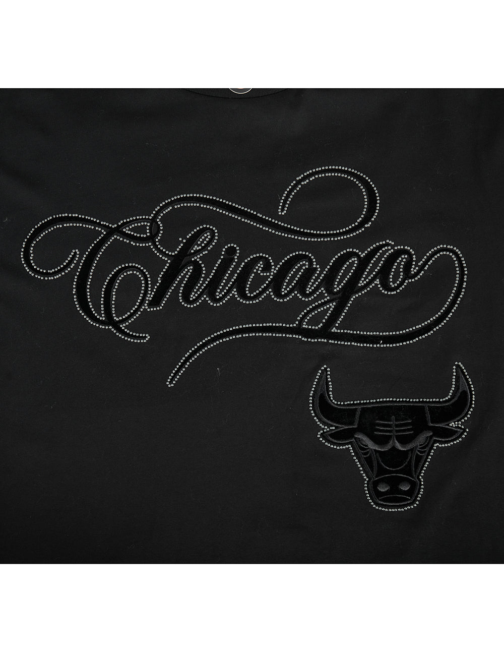 NBA CHICAGO BULLS BLACKOUT MEN'S CJ DROP SHOULDER TEE (BLACK)