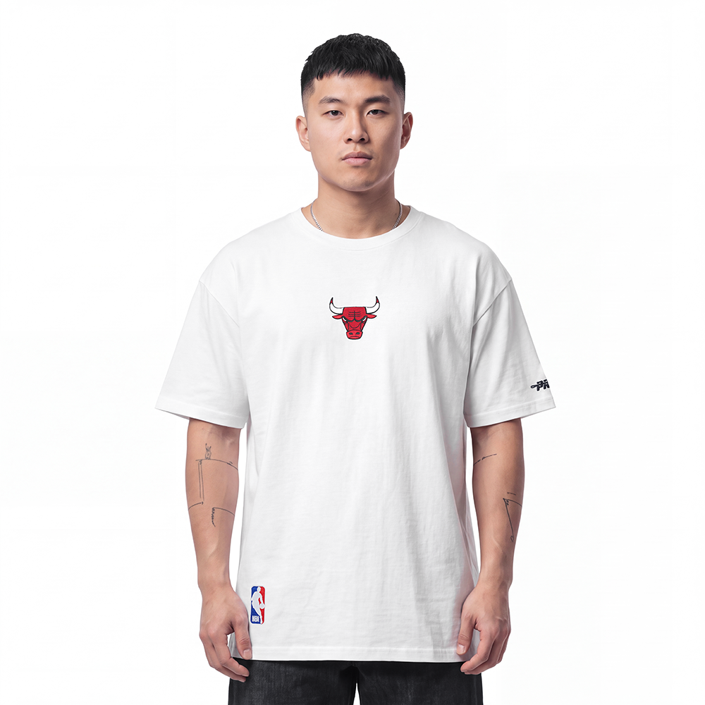 NBA CHICAGO BULLS CLASSIC ICON MEN'S SHIRT (WHITE)