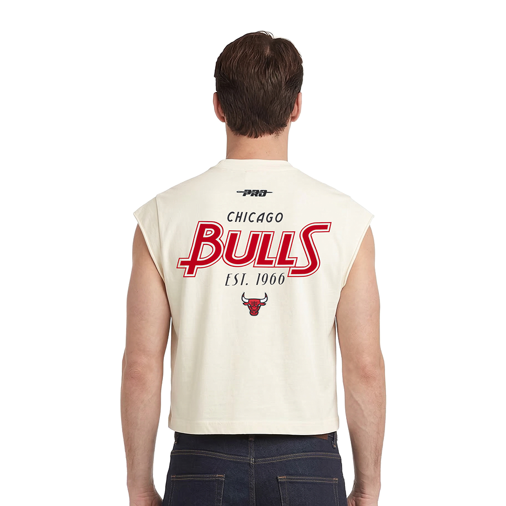 NBA CHICAGO BULLS PARADISE MEN'S S/S TEE (EGGSHELL)