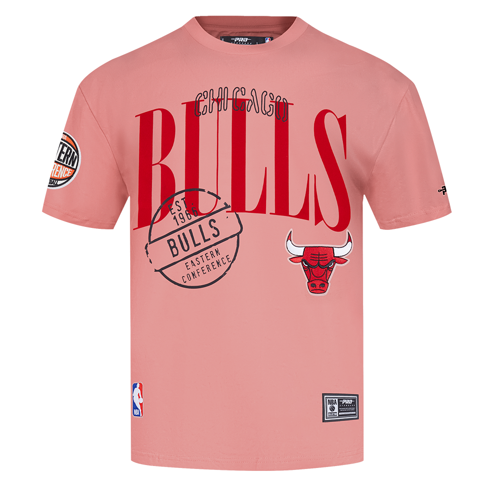 NBA CHICAGO BULLS  MEN'S S/S TEE (DUSTY PINK)
