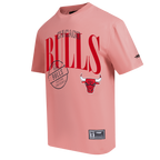 NBA CHICAGO BULLS  MEN'S S/S TEE (DUSTY PINK)