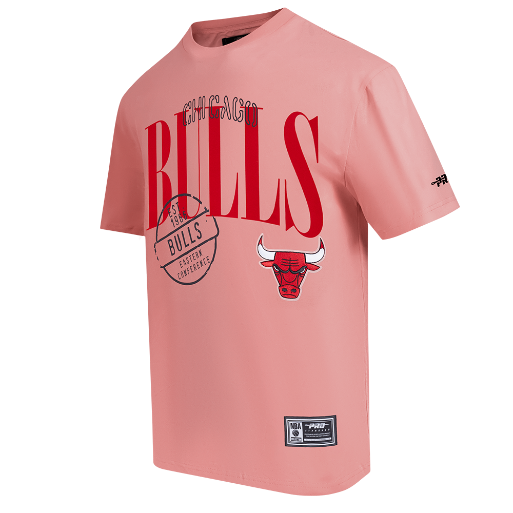 NBA CHICAGO BULLS  MEN'S S/S TEE (DUSTY PINK)