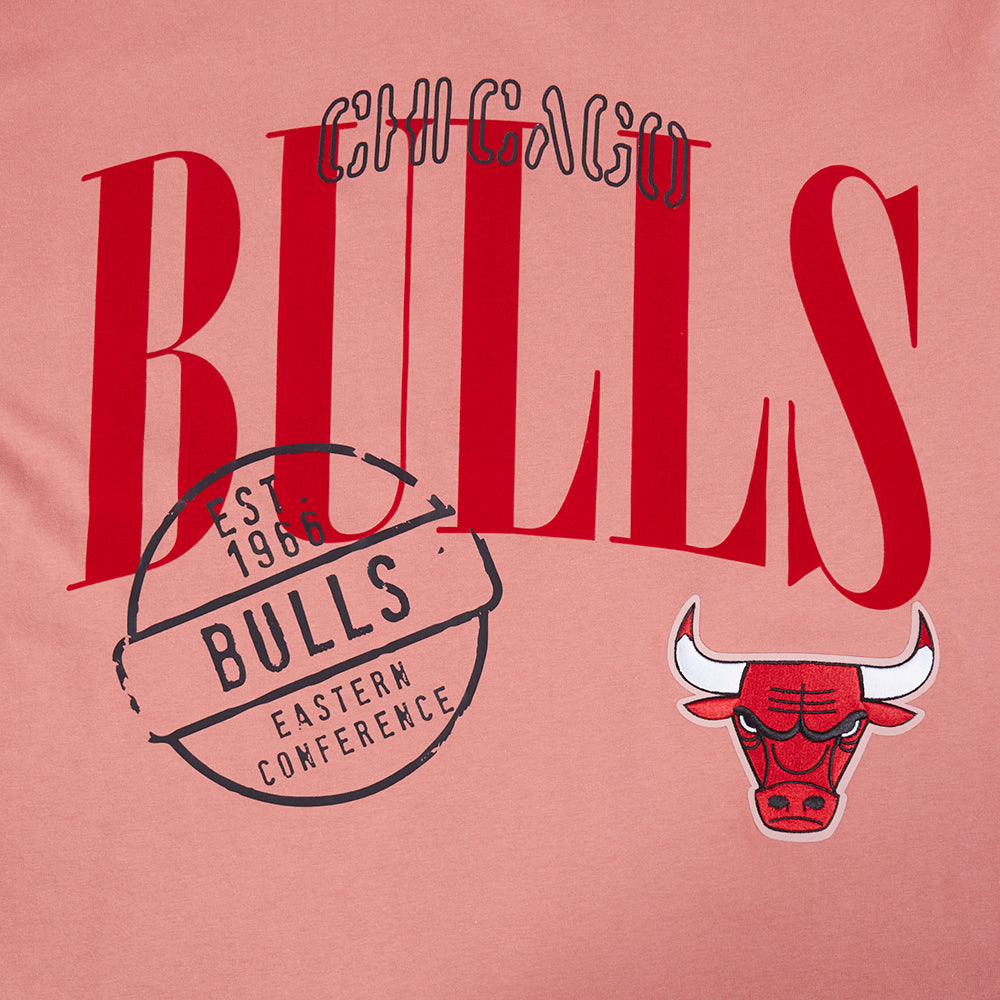 NBA CHICAGO BULLS  MEN'S S/S TEE (DUSTY PINK)