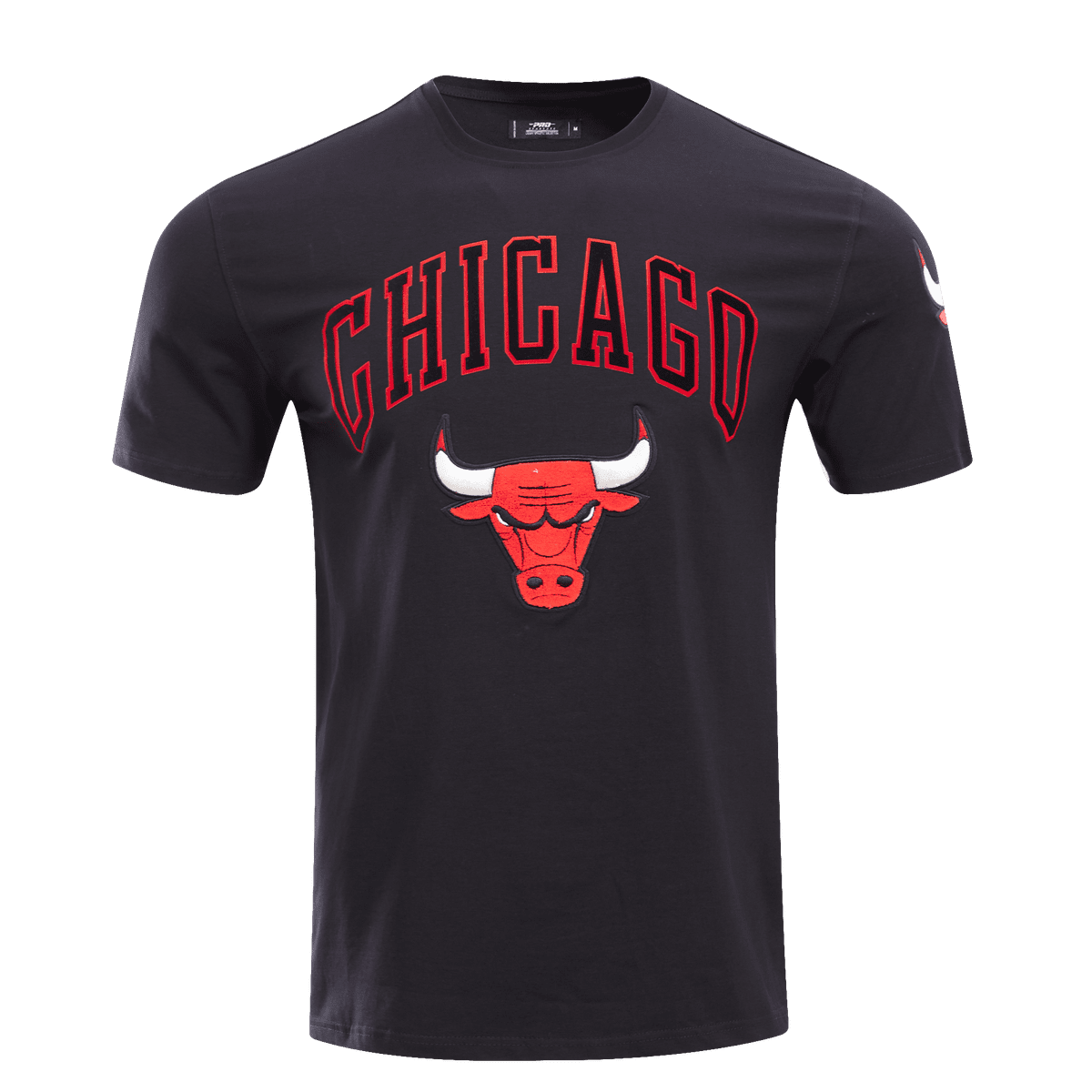 NBA CHICAGO BULLS CLASSIC BRISTLE T-SHIRT POUR HOMME (NOIR)