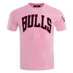 NBA CHICAGO BULLS T-SHIRT PRO TEAM À LOGO POUR HOMME (ROSE)