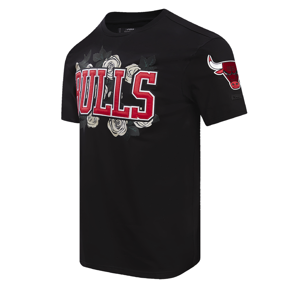 NBA CHICAGO BULLS ROSES MEN'S TEE (BLACK)