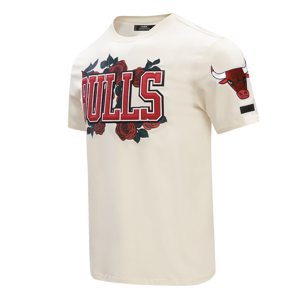 NBA CHICAGO BULLS ROSES MEN'S TEE (EGGSHELL)